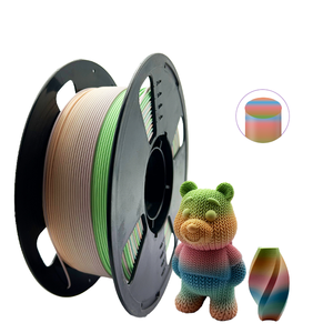 Jinccai PLA Matte Series <b>3D</b> <b>Printer</b> Filament Gradient Multicolor 1.75mm +/-0.02mm 1kg 100% Virgin Material High Abrasion - Product Image 1