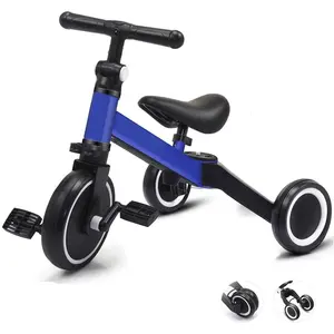 3-in-1 popular tricycle with detachable pedals for children from 1 to 3 years old