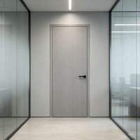 Porte intérieure moderne en MDF fini, écologique, pour chambre, hôtel, appartement, villa, décoration, vente en gros aux États-Unis et au Canada