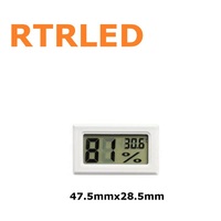 Termometer Higrometer Digital Persegi Panjang XF002 Kompatibel dengan Printer 3D Bambu Lab, Suku Cadang Perangkat Keras DIY Enclosure