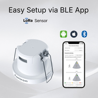 Kit de Inicio de Sensor de Movimiento Inteligente para Exteriores Aurtron MR32LC LoRaWAN Yolink con Alimentación de CA de 220V, Radar de Detección de 10m y Tecnología PIR