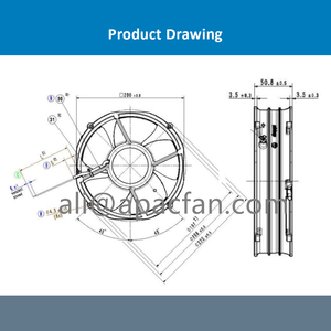 ebmpapst 2218F/2TDH40R-227 2218F/2TDH40R-227/A01 48V DC 103W 2.15A 1220m3/h 6500RPM Inverter Cooling <b>Fan</b> - Product Image 4