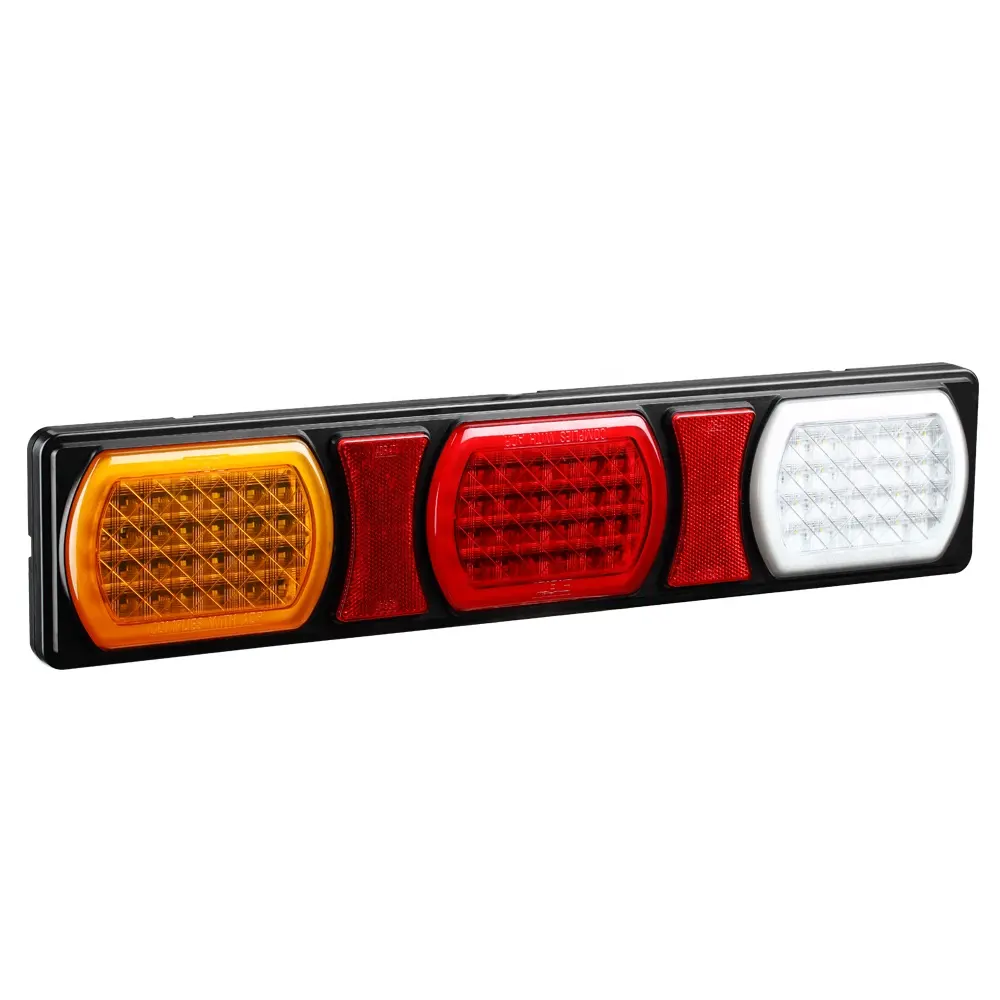 Led Truck Tail Lights ADR 12V 24V Rectangle Trailer Truck Tractor Indicator Reverse Stop Tail Lights LED Combination Tail Rear Lamps