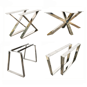 Pieds de table en métal robustes et modernes, sur mesure pour usine, pour bureaux, tables de café et de salle à manger, pour bureaux et restaurants - Product Image 2