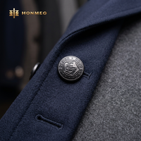 Bouton en alliage de zinc HONMEO, bouton à tige métallique, emblème émaillé pour vêtements, vestes, sacs, vente en gros personnalisée OEM