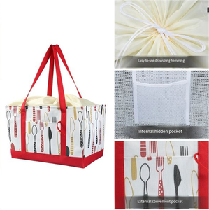Glacière souple moderne en Oxford pliable de qualité supérieure pour l'isolation thermique, pour les courses, <span class=keywords><strong>la</strong></span> livraison de nourriture, les voyages, <span class=keywords><strong>la</strong></span> plage, les pique-niques - Product Image 4