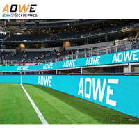 Écran LED géant d'affichage publicitaire pour stade sportif extérieur AOWE S90, écran vidéo LED pour périmètre de terrain de football 960x960mm