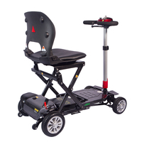 Vente en gros d'usine, scooter électrique pliable à 4 roues en fibre de carbone de 19 kg avec siège