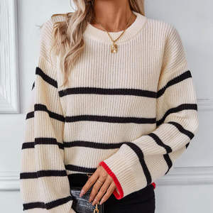 2025Hot Sales manteau à manches longues personnalisé lâche tricoté torsion Cardigan mode Cardigan chandails pour les femmes - Product Image 1