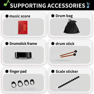 Đàn Handpan Tùy Chỉnh 6 Inch 8 Nốt Một Lớp, Sản Xuất Trực Tiếp Từ Nhà Máy Quảng Đông, Đồ Chơi Nhạc Cụ Trị Liệu, Nhạc Cụ Gõ - Product Image 5