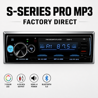 VOLOX 1 DIN Araç MP3 Çalar 7 Renkli Işıklar 50Wx4 Yüksek Güçlü Bluetooth Stereo Radyo 4-RCA USB TF Fabrika-Toptan-Fiyatı