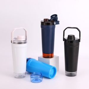720ml 304 Stainless Steel Insulated Shaker Cup Large Capacity <strong>Protein</strong> <strong>Powder</strong> Shaker Fitness Portable Sports Water Bottle - Product Image 4