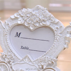 Decorazioni nuziali doccia nuziali Vintage forniture carrozza carrozza zucca posto carta carta porta foto cornice - Product Image 5