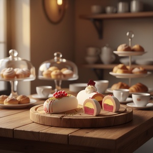 ชุดแม่พิมพ์ซิลิโคนเค้กมูส TangChu - ชุดแม่พิมพ์ขนมหวานซิลิโคนสีขาวระดับมืออาชีพ - Product Image 1