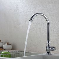 Robinet de cuisine moderne automatique de qualité supérieure, fabriqué en Chine, finition chromée, installation sur plan.