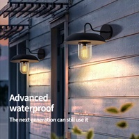 Appliques murales solaires LED E27 modernes en acier inoxydable, étanches, pour extérieur, jardin, cour, escalier