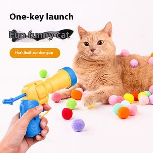Lanciatore di Palline di Peluche per Gatti - Giocattolo Interattivo Silenzioso con Palline Morbide per Alleviare la Noia dei Felini - Product Image 4