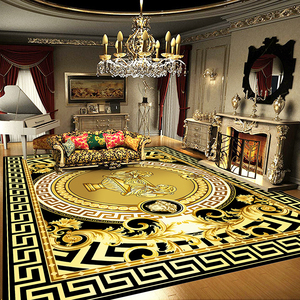 Handmade Tùy Chỉnh Sang Trọng Thảm New Zealand Len Cộng Với Lụa Tufted Có Thể Giặt Có Thể Đảo Ngược Nhà Phòng Ngủ Tòa Án Châu Âu Phòng Khách - Product Image 6