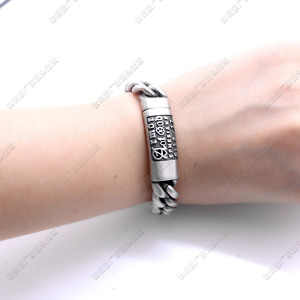 yunnique <b>Titanium</b> Steel <b>Chain</b> Bracelet Geometric Design Unisex Fashion Jewelry - Product Image 4