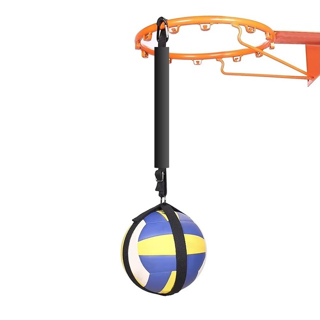 Volleyball Spiking Training Aid Adjustable Belt Solo Serve Training Equipment Bouncing Train Rope Beach Volleyball Accessories