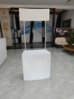 Comptoir promotionnel portable léger en ABS, pliable, pour événements marketing et présentation de produits