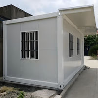 Casa prefabricada moderna de lujo de 2 pisos con contenedor de acero, casa prefabricada para oficina, cafetería, restaurante o tienda