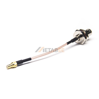 Adaptateur coaxial RF 50 Ohms, câble RG316, connecteur femelle BNC à embout femelle SMB