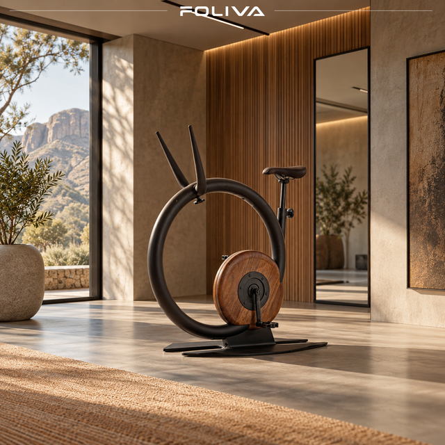 Wooden Spin Bike Indoor Cycling Stationary Exercise Bike for Home Gym Studio Cardio Bodybuilding Training Fitness Equipment