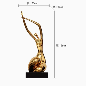 Nghệ Thuật Hiện Đại Deco hình điêu khắc trừu tượng Nữ Cơ thể bàn cung cấp nhựa quá trình mạ trang sức cho cuộc sống lớp phủ nghệ thuật - Product Image 6