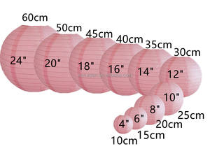 <span class=keywords><strong>40</strong></span> <span class=keywords><strong>cm</strong></span> DIY Lanternes de mariage rondes blanches en <span class=keywords><strong>papier</strong></span> Lanternes colorées pour fête de mariage - Product Image 3