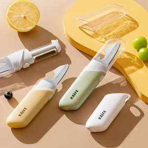 Éplucheur portable créatif pour le camping en plein air, ustensiles de cuisine pour le camping en plein air, éplucheur <span class=keywords><strong>julienne</strong></span> indispensable, facile à utiliser - Product Image 3