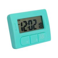 Reloj Digital Portátil con Pantalla LCD de 24 Horas, Temporizador de Cocina con Estructura de Acero Revestido con Pintura en Polvo, 1 Año de Garantía