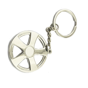 Trung Quốc bán buôn tùy chỉnh thực hiện cá nhân dây đeo cổ tay Keyring xe sang trọng logo thương hiệu PU da kim loại móc khóa - Product Image 2