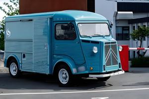 Camionnette alimentaire électrique rétro personnalisée Citroën avec gril à hot-dogs électrique commercial pour stand de course automobile - Product Image 3