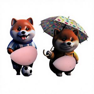 Autocollants 3D en PVC tendance, drôles, moelleux, en forme de chien, décoratifs, pour voiture, résistants à l'eau, <span class=keywords><strong>gros</strong></span> <span class=keywords><strong>ventre</strong></span> - Product Image 1