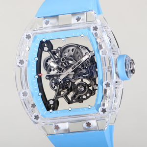 Luxury Skeleton Mechanical <b>Watch</b> Balance Spring Movement Crystal <b>Case</b> Enhanced Waterproof Anti-fog Wristwatch Timepiece - Product Image 3