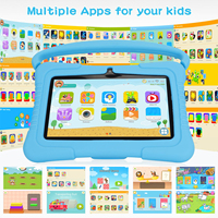 Tablet PC Anak IWAWA 7-Inci Terlaris MTK Quad Core Android 12 Resolusi 1024x600 Hadiah Pembelajaran Natal Black Friday