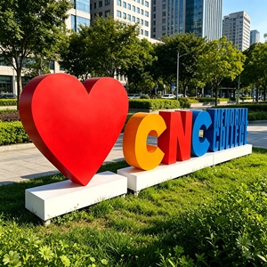 Letras Gigantes 3D de Metal, Letrero Personalizado, Escultura de Letras Gigantes Impermeables con Control Remoto para Áreas Públicas - Product Image 6