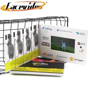 Neues Produkt Dankes karte für Small Business Label Preis Einladung Lcd Gruß <span class=keywords><strong>Promo</strong></span> mit Box Video Broschüre Mailer Papier - Product Image 2