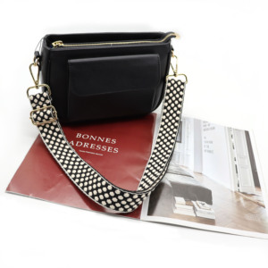 3.8cm אופנה מתכוונן ארוג Crossbody כתף תיק החלפת חגורת גיטרה רצועת עבור תיקי ארנקי - Product Image 6