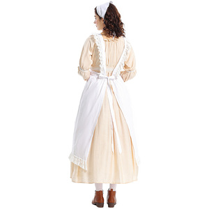 Disfraz de Juego XJGame - <span class=keywords><strong>Delantal</strong></span> con Volantes Estilo Vintage Francés para un Look de Alto Nivel, Artista Floral, Panadero, Sirvienta - Product Image 5