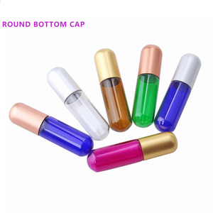 ขวดแก้วทรงกลมก้นกลมขนาด5มล. รูปทรงกระบอกสำหรับม้วนปิดผนึก - Product Image 1