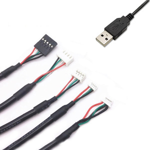 מותאם אישית 28awg/1p + 24awg/2c + כבל USB 2.0 dupont 2.54 מ "מ מחבר כבל 4p 5pjst מולקס מחבר USB usb a/סוג c/microcable - Product Image 6