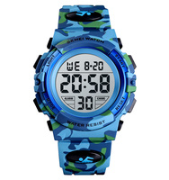 SKMEI 1548 Nouveau Modèle Montre Numérique Camouflage Étanche de Qualité Supérieure avec Alarme Mouvement SEIKO Montre Sport pour Enfants