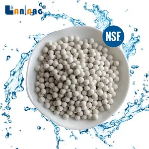 Calidad alimentaria NSF Lanlang OEM bio cerámica bolas alcalinas cuentas agua potable baño de lavado Bola de cerámica alcalina