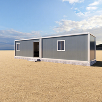 Vente en gros de maisons préfabriquées personnalisées à montage rapide de 20 pieds 40 pieds Facile à transporter Conteneur plat Maison de chantier pour bureaux pour l'Arabie saoudite