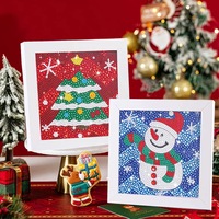 Kit de peinture diamant 5D pour enfants avec cadre photo, décoration murale pour la maison, cadeau de Noël pour les enfants
