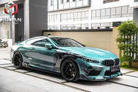 Kit de carrosserie pour pare-chocs avant BMW M8 F91 F92 2019-2022, en fibre de carbone, modification extérieure, remplacement, paire