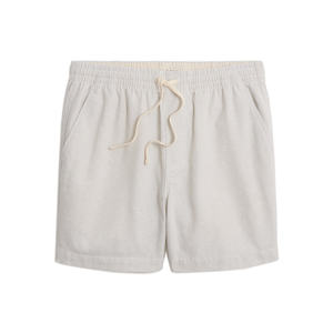 Pantalones cortos versátiles de mezcla de lino y poliéster para hombre, corte relajado, mezcla transpirable para viajes, trabajo, uso casual y salidas nocturnas de verano. - Product Image 1