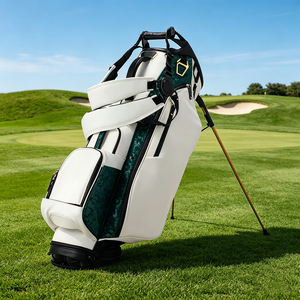 <span class=keywords><strong>Bolsa</strong></span> de <span class=keywords><strong>Golf</strong></span> Híbrida de <span class=keywords><strong>Piel</strong></span> Sintética PU de 6 Compartimentos, Personalizada con Logotipo, Profesional, Impermeable, Ligera y Duradera para Hombre - Product Image 1